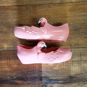 Toddler Girls Sz. 10 Mini Melissa Flamingo Pink Shoes